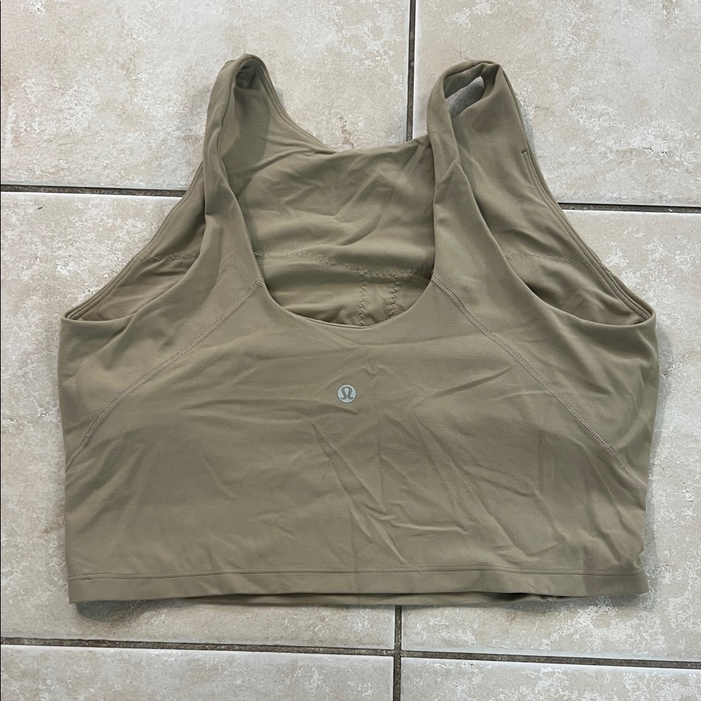 lululemon Athletica Align High Neck Tan Supportive Sports Bra